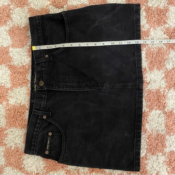 Vintage Betsey Johnson Jeans Black Denim Mini Skirt Sz L - Picture 9 of 9